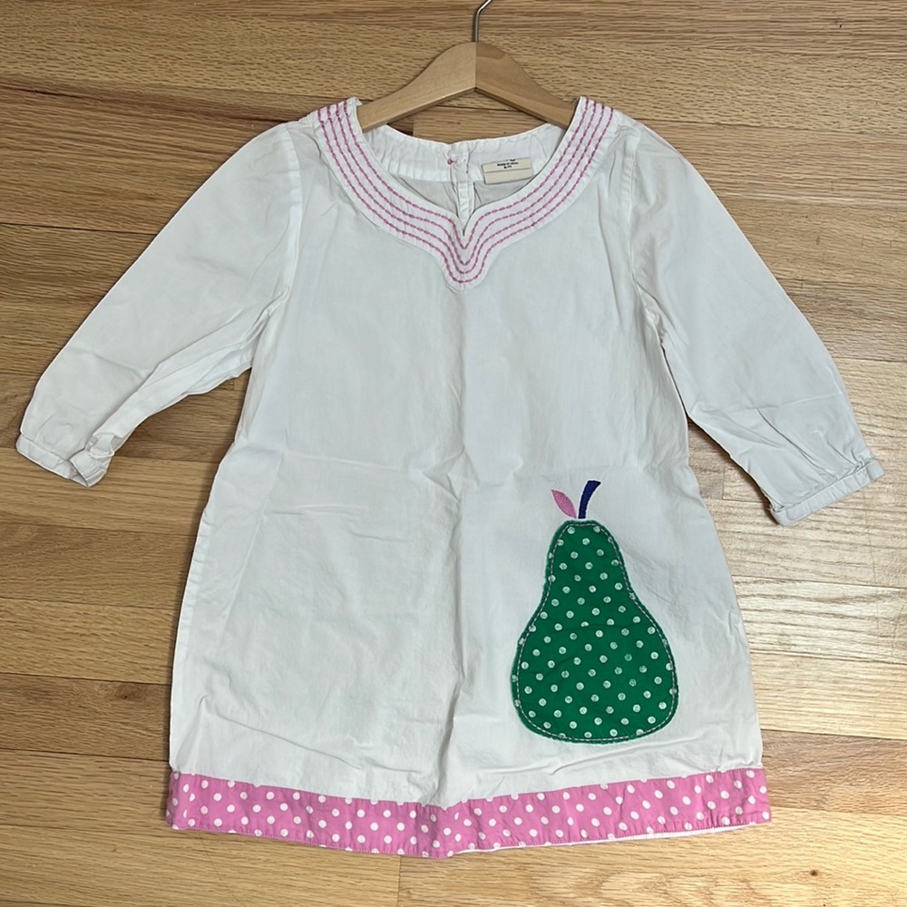 Mini Boden Pear Appliqué Coverup - 6-7Y